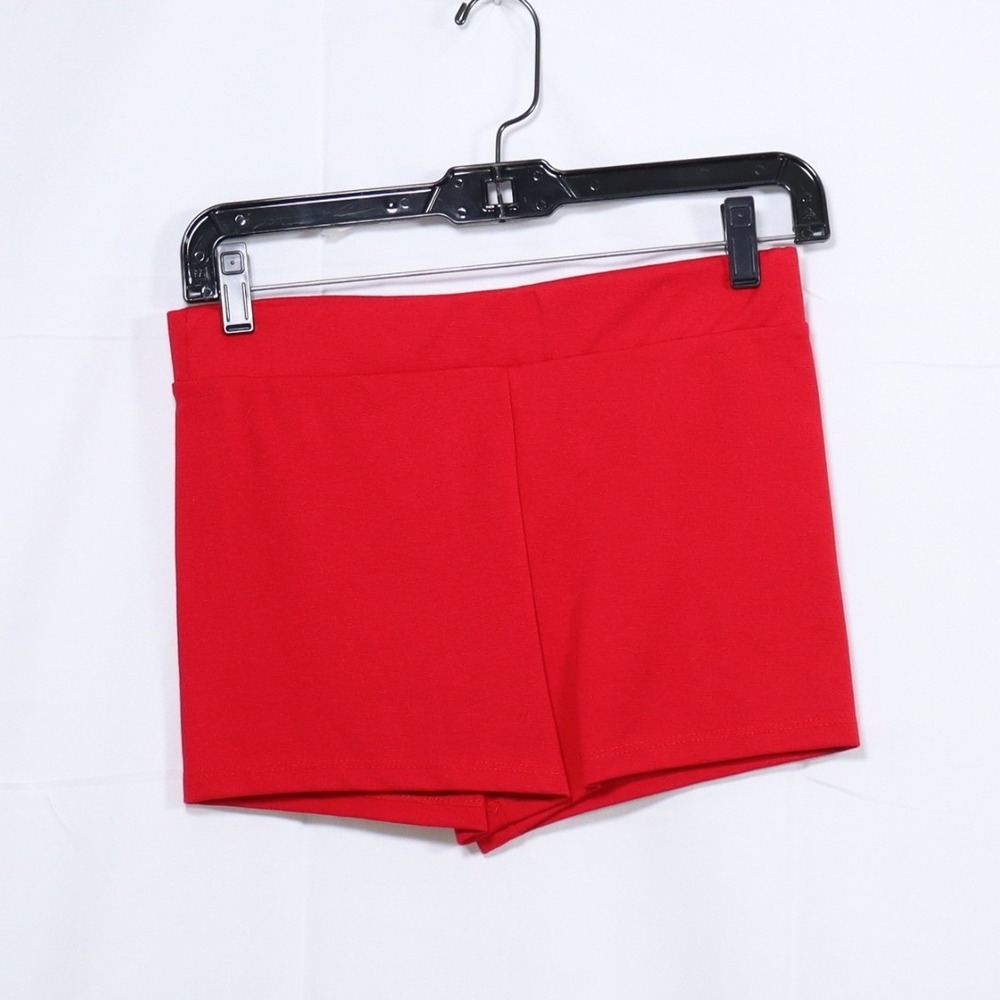 Out From Under Shorts M Red Womens Biker Spandex Athletic